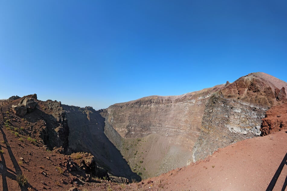 Mount Vesuvius is an active volcano in Italy (stock image).