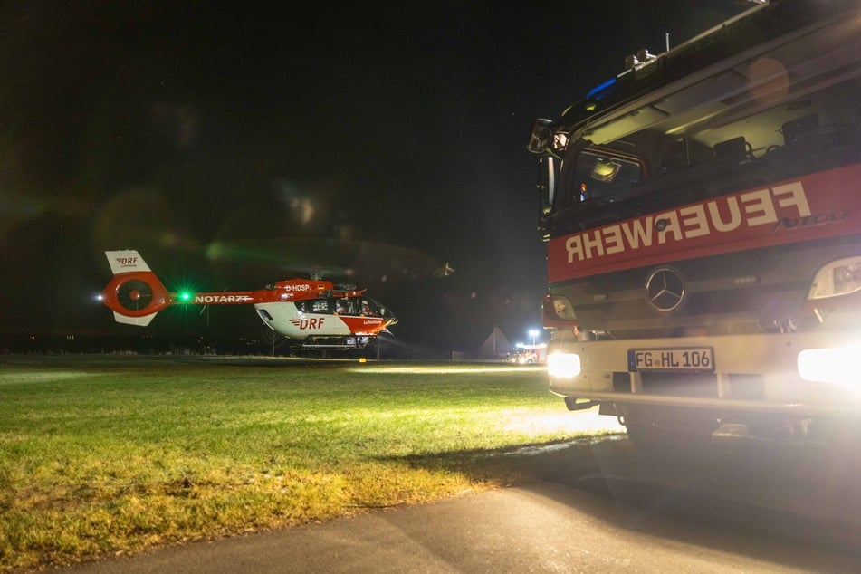 Der verletzte Mann (39) wurde mit einem Rettungshubschrauber ins Krankenhaus gebracht.