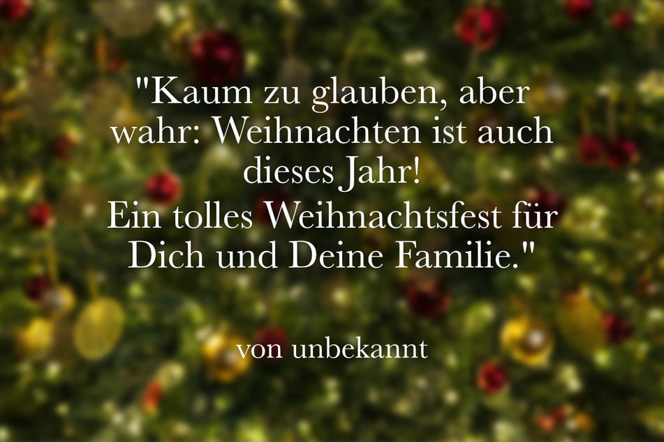 Kaum zu glauben, aber wahr: Weihnachten ist auch dieses Jahr! Ein tolles Weihnachtsfest für Dich und Deine Familie.