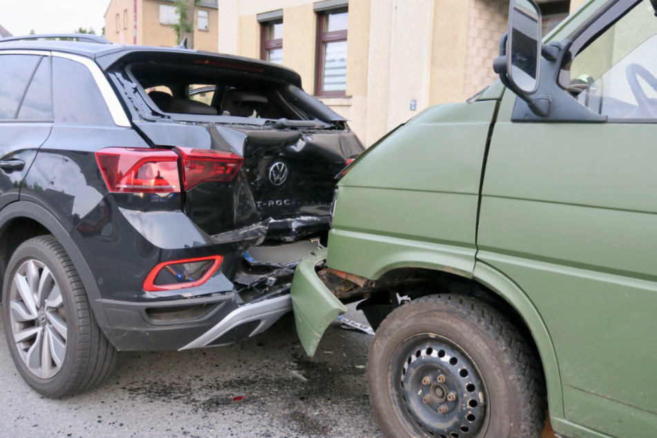 Auffahrunfall in Raschau-Markersbach am heutigen Donnerstagabend.