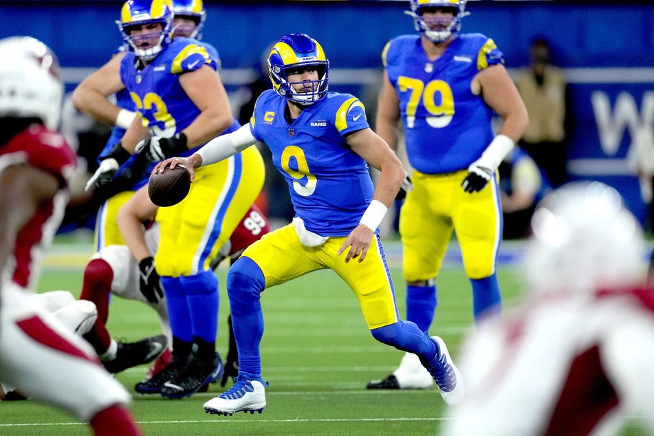 Rams quarterback Matthew Stafford threw two touchdowns in LA's Wild Card win over Arizona.