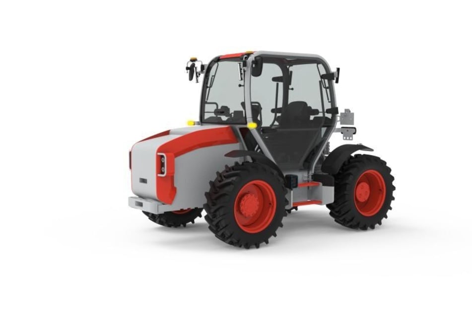Dank Wechselakku soll der E-Traktor der DIESS Agrartechnik AG 24 Stunden in Betrieb sein können.