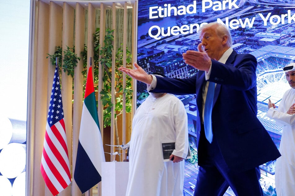 US President Donald Trump announced a $1.4-trillion investment pledge from the UAE during a trip to Abu Dhabi.