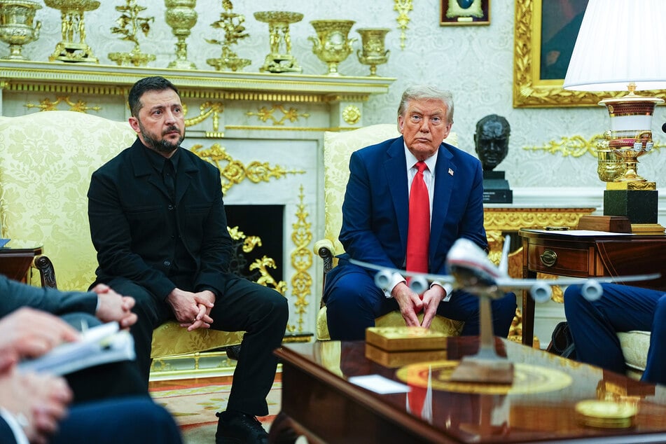 Der ukrainischen Präsidenten Wolodymyr Selenskyj (47, l.) und der US-Präsident Donald Trump (79).