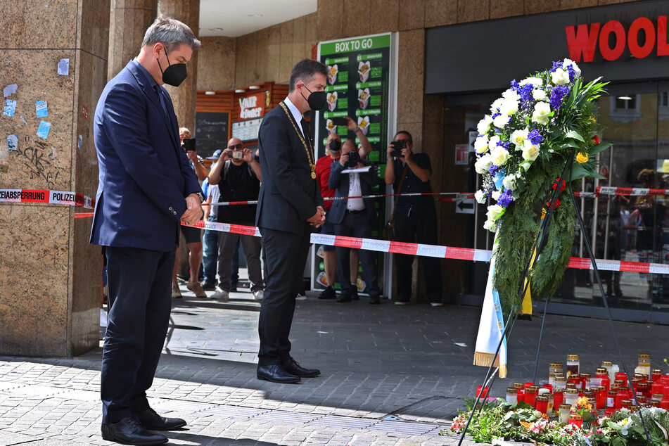 Würzburgs Oberbürgermeister Christian Schuchardt (52, CDU, r.) war ebenfalls vor Ort.