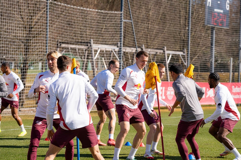 Die ersten Trainingseinheiten von RB Leipzig in Salzburg fanden bei bestem Wetter statt.