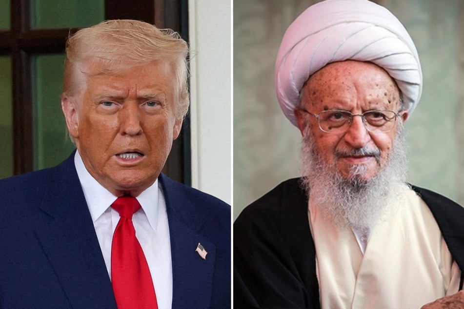 Grand Ayatollah Nasser Makarem Shirazi (r.) declared US President Donald Trump an enemy of God over his threats against Iranian Supreme Leader Ayatollah Khamenei.