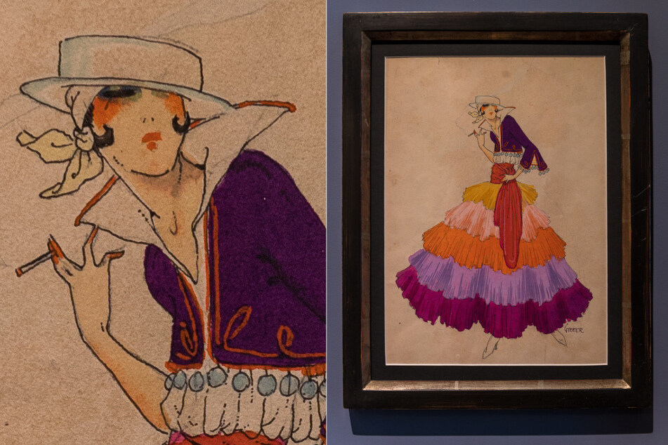 In der Ausstellung zu sehen: Ein Flamenco-Ensemble von Howard Kenneth Greer, der in den 20er Jahren Kostüme für Paramount Pictures entwarf. Preis: 900 Euro.