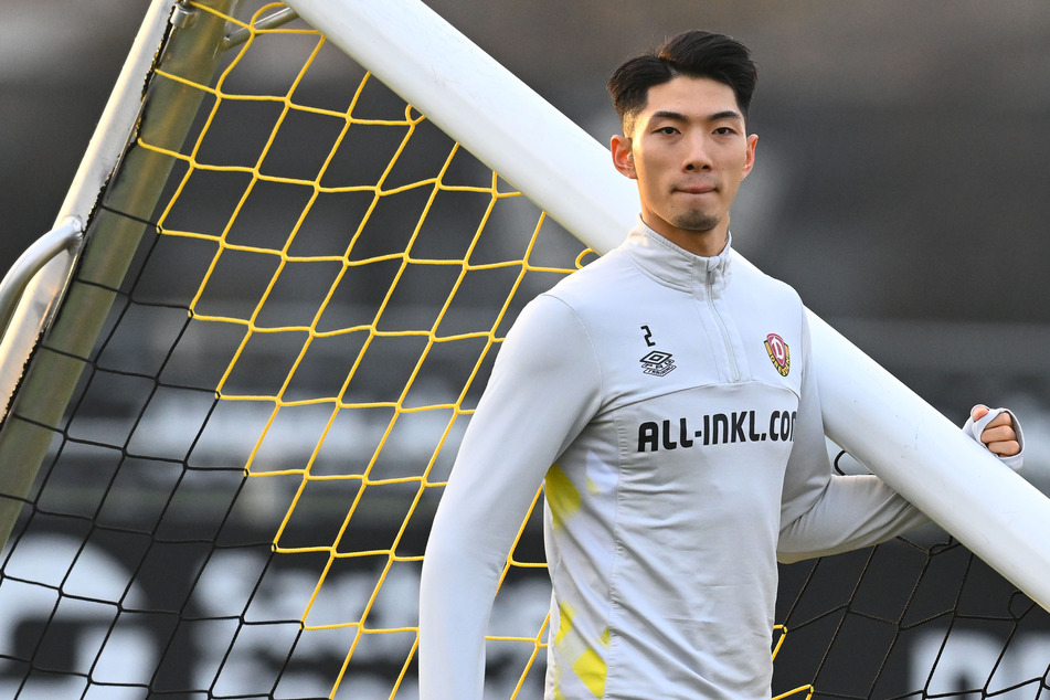 Für Dynamo-Linksverteidiger Kyu-Hyun Park (21) ging es im Anschluss an das Spiel in Ingolstadt weiter zur U22-Junioren-Nationalmannschaft Südkoreas.