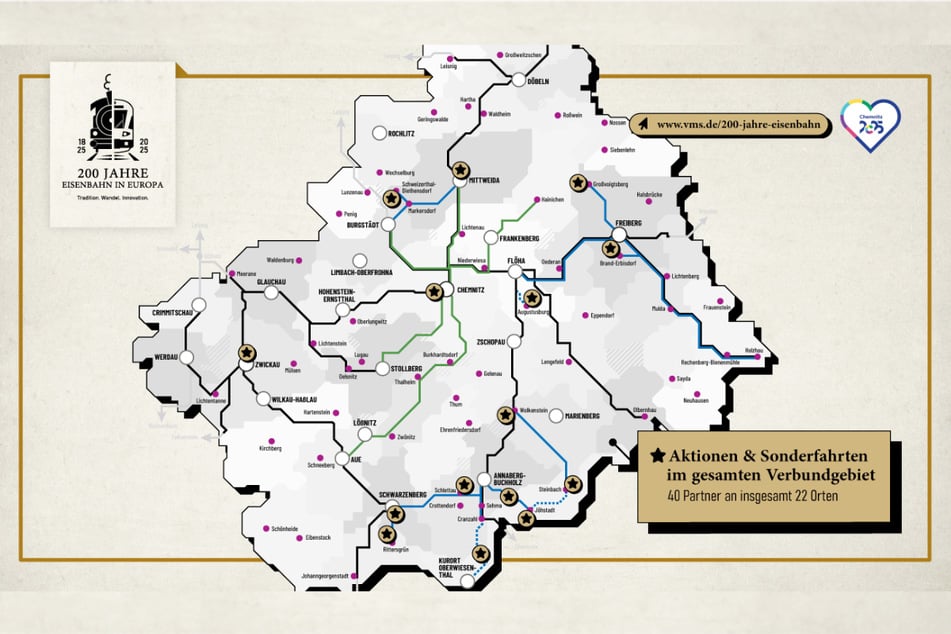 Im gesamten Gebiet des Verkehrsverbunds Mittelsachsen warten spannende Aktionen.