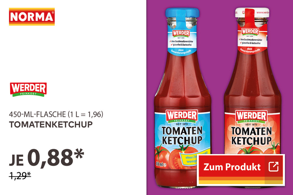 Tomatenketchup für 0,88 Euro