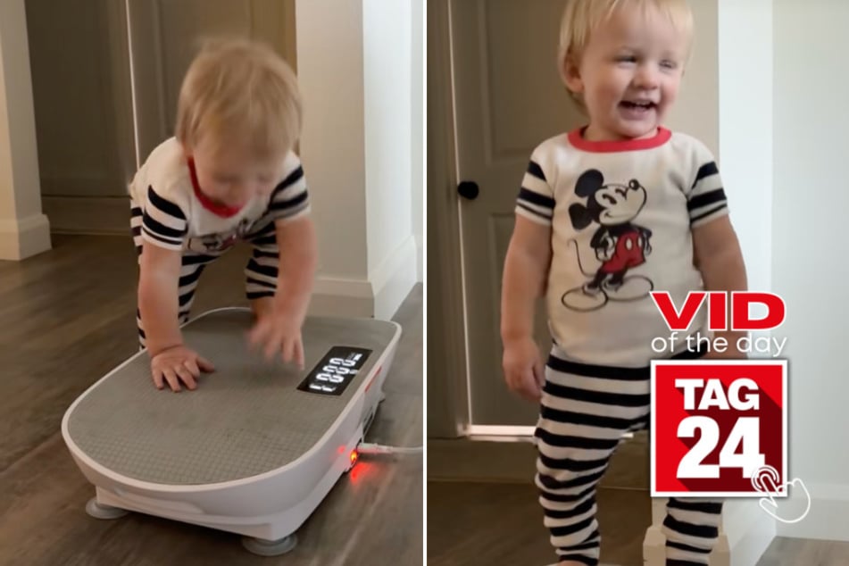 viral videos: Viral Video of the Day for December 3, 2025: Toddler discovers mom's vibration plate – and can't get enough!