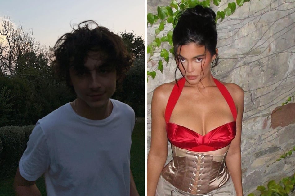 Kylie Jenner was seen at Timothée Chalamet's house on Thursday.