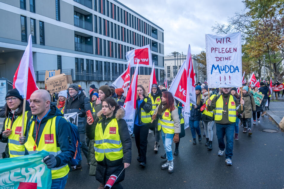 Uniklinik, Finanzamt, Hochschulen: Mittwoch ist großer Streik-Tag in Leipzig!