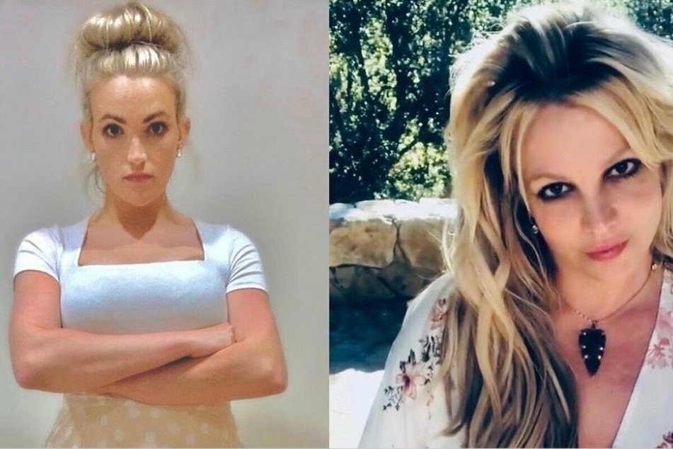 In the cease-and-desist letter Britney sent to Jamie Lynn (l), the singer has asked her sister to stop referencing her in a "derogatory" manner.