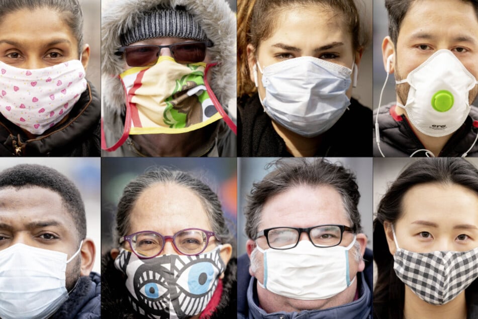Menschen mit Maske. (Archivbild)