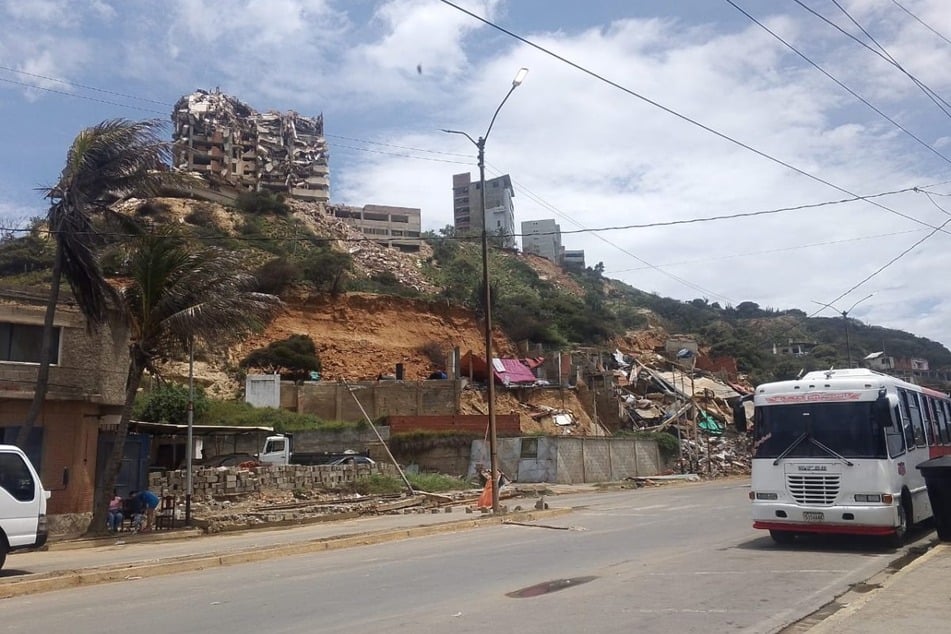 Schwere Erdbebenschäden prägen das Umfeld des Ortes, an dem sich das abgeschobene Paar derzeit in Venezuela aufhält.