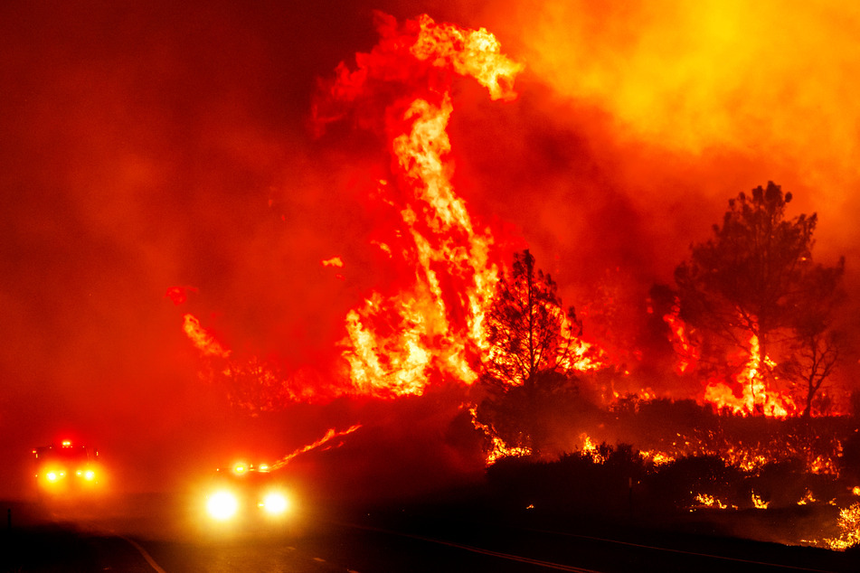 Ein heftiger Waldbrand wütet in Kalifornien.