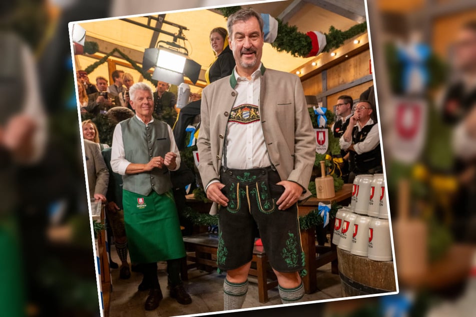 Zur Eröffnung des Oktoberfests ist Bayerns Ministerpräsident Markus Söder (57, CSU) erstmals in einer hirschledernen, kurzen Trachtenhose erschienen.