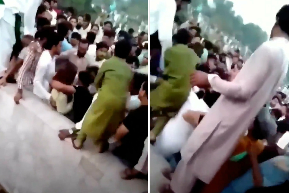 The horrific scenes were captured on video and quickly went viral across social media.