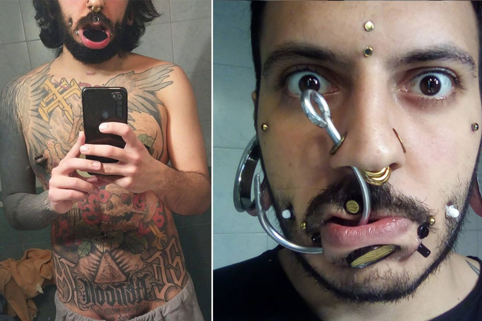 Michele Mancini has nearly 100 body modifications, and doesn't plan on calling it quits any time soon.