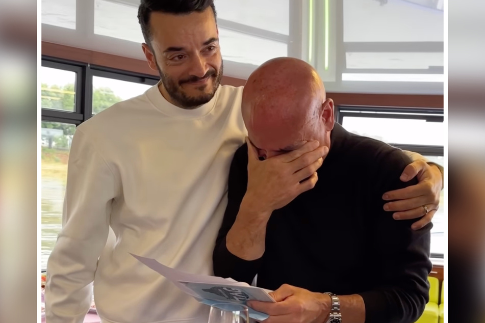 Bruno Zarrella ist bei den Zeilen seiner Söhne zu Tränen gerührt.