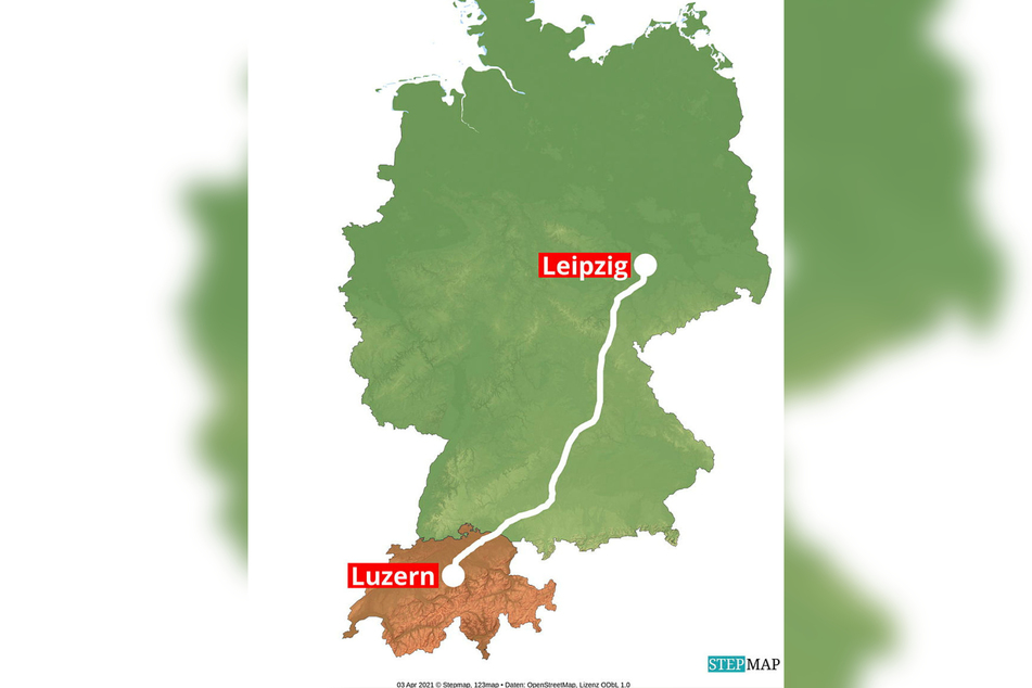 ... von Leipzig bis nach Luzern.