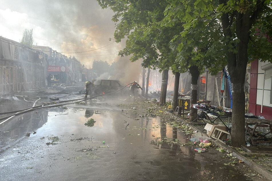 The Ukrainian town of Kostiantynivka was hit by Russian missile strikes that killed at least 16 people.