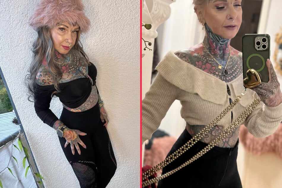 Tattooed grandma shows off all her ink in latest daring post