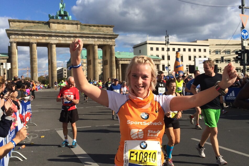 Jeany Süß beim Berlin-Marathon 2015.