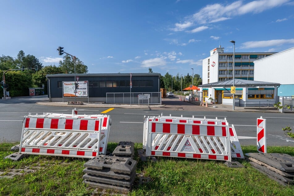 Die Baustelleneinrichtung steht schon in der Blankenburgstraße bereit.