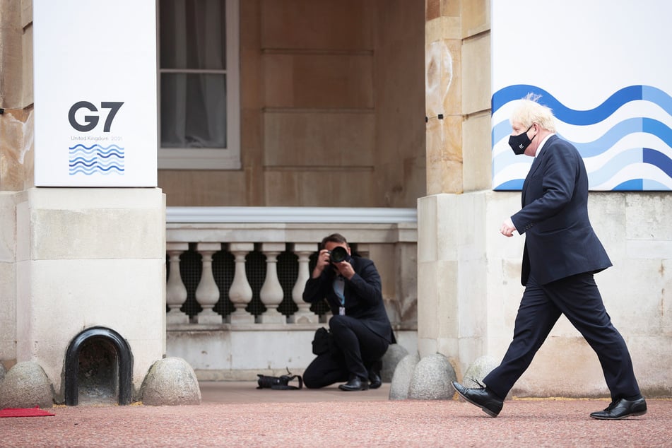 Der britische Premierminister Boris Johnson (56) auf dem Weg zu einem G7-Treffen. In dieser Woche wird er dort auf Biden treffen.