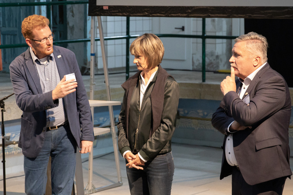 Arbeiten zusammen für die Kulturhauptstadt (v.l.): Ferenc Csak (46), Barbara Ludwig (58, SPD) und Rolf Schmidt (60, Freie Wähler).