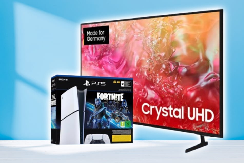 65-Zoll Samsung-TV für einmalig 1 Euro mit PS5 Digital Slim Fortnite
