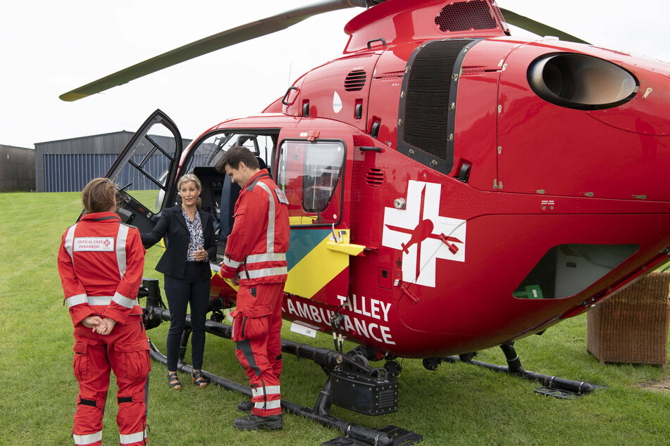 Ruth Saunders raised the equivalent of $41,000 for the Thames Valley Air Ambulance service.