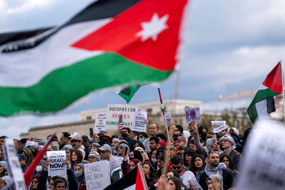 Thousands of people rallied for Palestinian freedom in Washington DC on November 4, 2023, as similar protests took place all around the world.