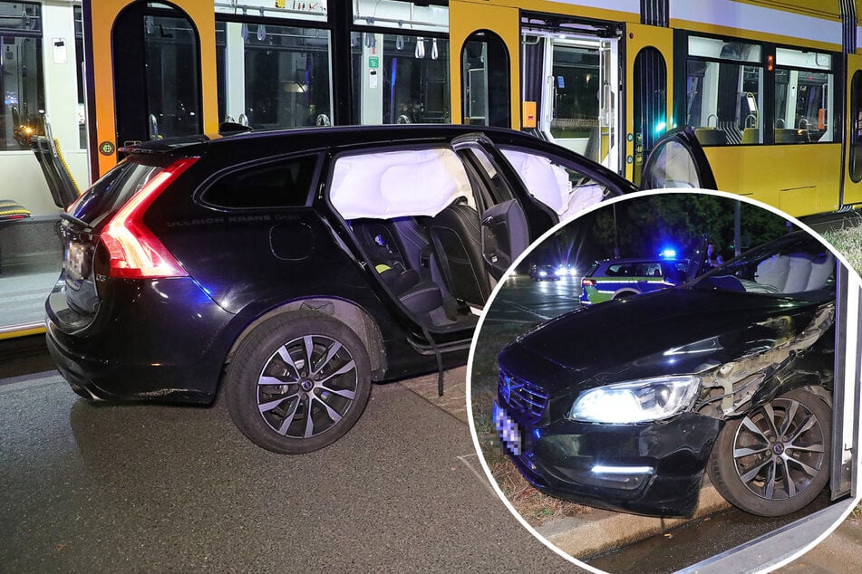 Crash am Pirnaischen Platz: Volvo-Fahrerin kracht in DVB-Straßenbahn