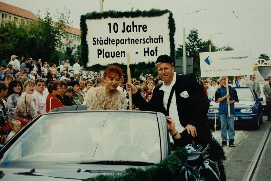 Bilder gesucht: Die Organisatoren rufen dazu auf, solche Erinnerungsfotos an die Sachsen-Sause 1997 in Plauen einzusenden.