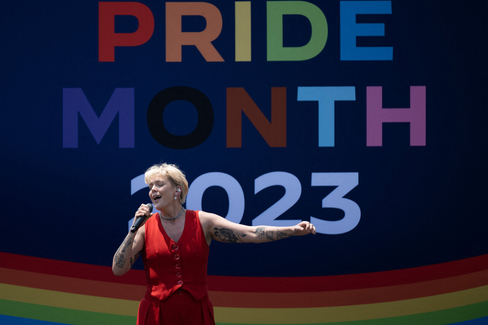 Betty Who performed during a Pride celebration at the White House in Washington DC on June 10.