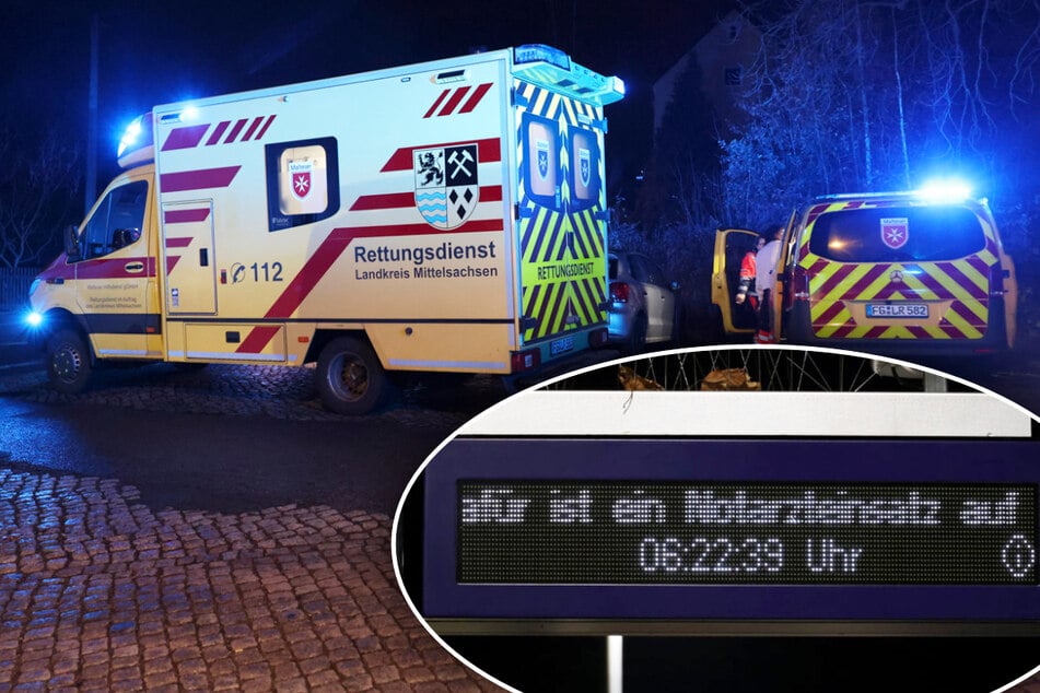 Person von Zug erfasst: Bahnstrecke Chemnitz-Leipzig gesperrt