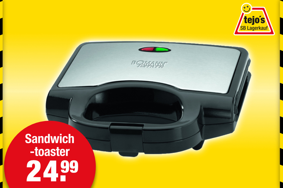 Sandwichtoaster für 24,99 Euro.