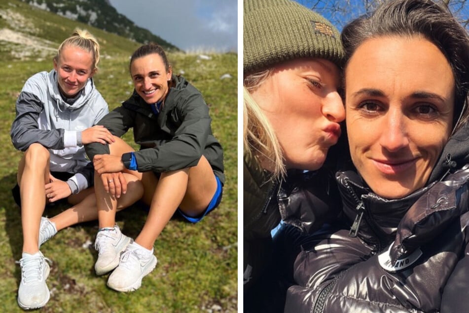 DFB-Star Lea Schüller (26, l.) und Seglerin Lara Vadlau (29) genießen das gemeinsame Sportler-Leben.