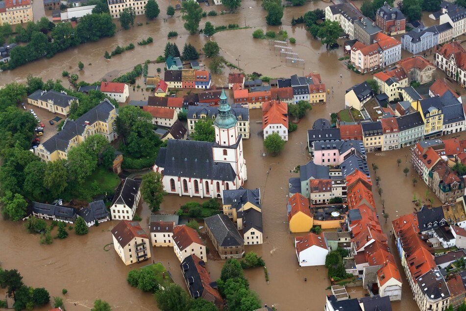 Döbeln wurde schon mehrfach bei Hochwassern überschwemmt. Der Schaden, der dabei entstand, ist enorm. (Archivbild)
