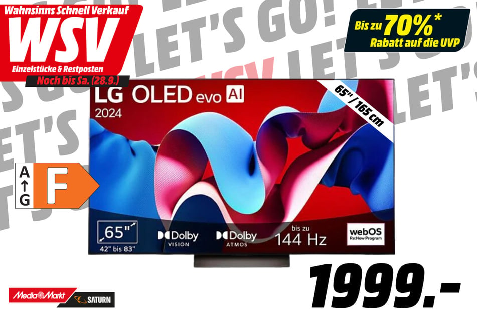 65-Zoll-LG-Fernseher für 1.999 Euro.