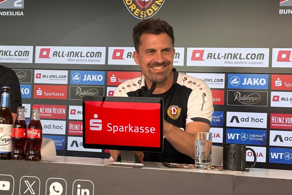 Dynamos Cheftrainer Thomas Stamm (42) muss personell jonglieren.