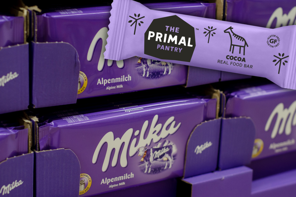 Sieht der Primal Pantry Riegel den Milka-Verpackungen zu ähnlich? Das klären derzeit beide Unternehmen.