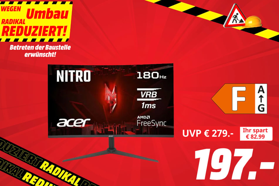 Acer-Monitor für 197 statt 279 Euro.