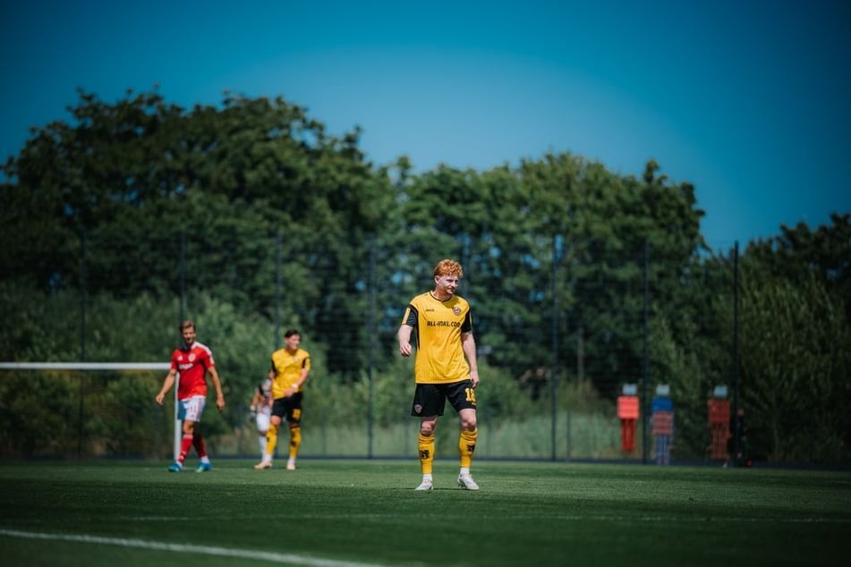Hatte das Tor auf dem Fuß: Dynamos Robert Wagner (23).
