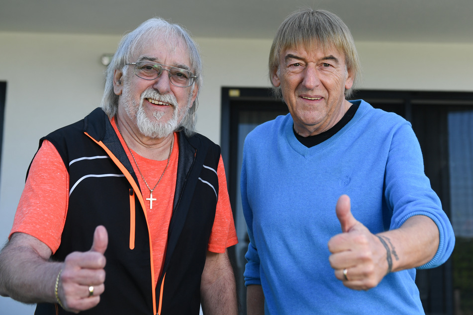 Die Brüder Bernd (69/r.) und Karl-Heinz Ulrich (71), besser bekannt als das Schlager-Duo "Die Amigos".