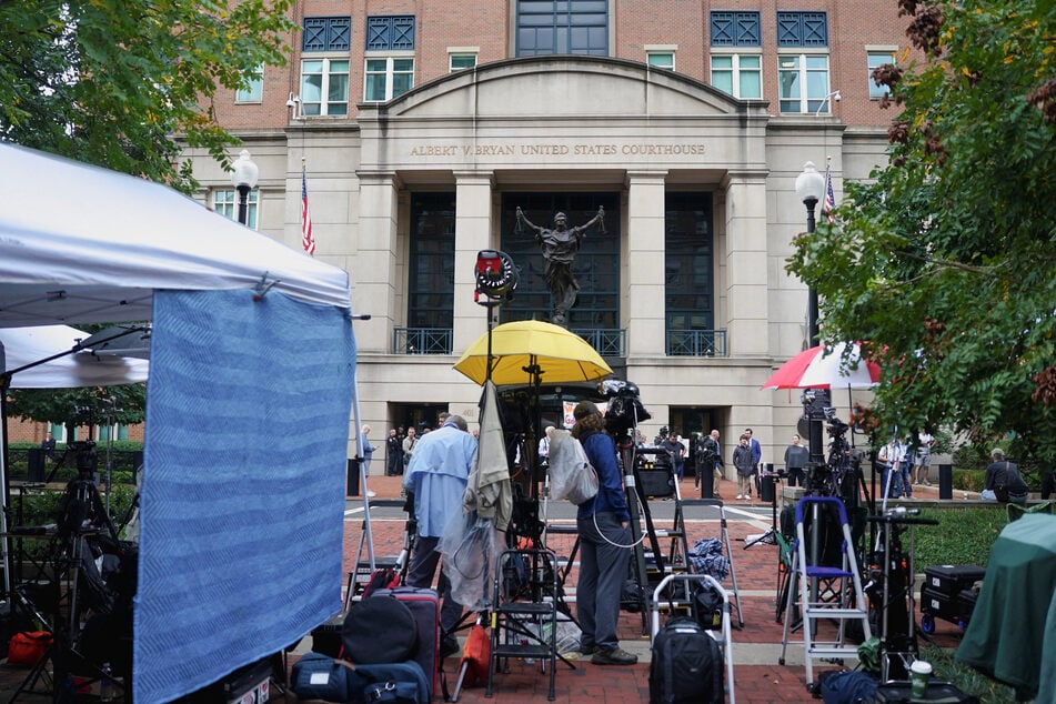 Comey appeared at a federal courthouse in Alexandria, Virginia, alongside his legal team and family memebers.